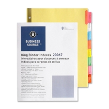 BSN20067 - Business Source Reinforced Insertable Tab Indexes