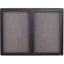 QRT23643 - Quartet Enclosed Fabric-Covered Bulletin Board