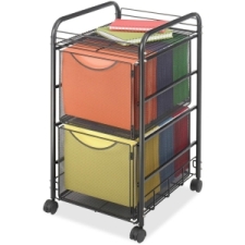 SAF5212BL - Safco Onyx Double Mesh Mobile File Cart