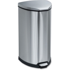 SAF9687SS - Safco Hands-free Step-on Stainless Receptacle