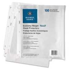 BSN74447 - Business Source Economy Weight Sheet Protectors