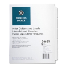BSN36685 - Business Source Punched Laser Index Dividers