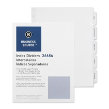 BSN36686 - Business Source Punched Tabbed Laser Index Dividers