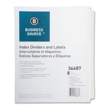 BSN36687 - Business Source Punched Laser Index Dividers