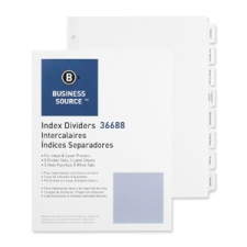 BSN36688 - Business Source Punched Tabbed Laser Index Dividers