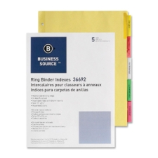 BSN36692 - Business Source Insertable Tab Ring Binder Indexes