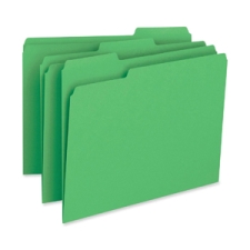 BSN65777 - Business Source Color-coding 1-Ply File Folders