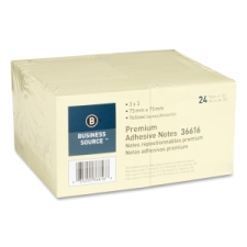 BSN36616 - Business Source Yellow Repostionable Adhesive Notes