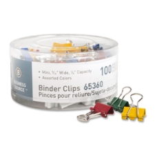 BSN65360 - Business Source Colored Fold-back Binder Clips