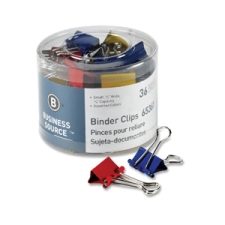 BSN65361 - Business Source Colored Fold-back Binder Clips