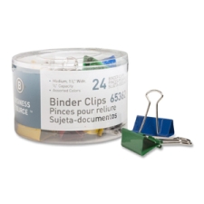 BSN65362 - Business Source Colored Fold-back Binder Clips