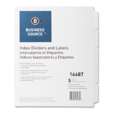 BSN16487 - Business Source Un-punched Index Dividers Set