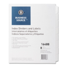 BSN16488 - Business Source Unpunched Index Dividers Set