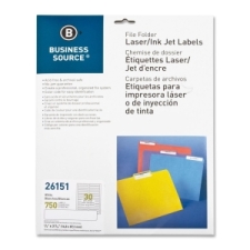BSN26151 - Business Source Laser/Inkjet Permanent File Folder Labels