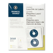 BSN26148 - Business Source Laser/Inkjet CD/DVD Labels