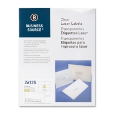 BSN26125 - Business Source Clear Shipping Labels