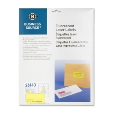BSN26143 - Business Source 2" Fluorescent Color Laser Labels