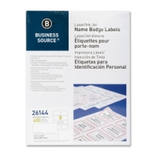 BSN26144 - Business Source Laser/Inkjet Name Badge Labels