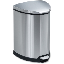 SAF9685SS - Safco Hands-free Step-on Stainless Receptacle