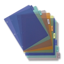 BSN32371 - Business Source 3-Hole Poly Insert Index Dividers