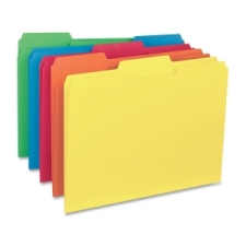BSN43561 - Business Source 1/3-cut Colored Interior File Folders