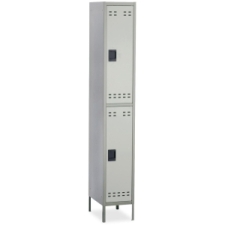 SAF5523GR - Safco Double-Tier Two-tone Locker with legs