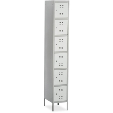 SAF5524GR - Safco Six-Tier Two-tone Box Locker with Legs
