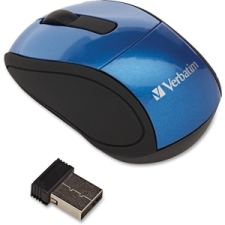 VER97471 - Verbatim Wireless Mini Travel Optical Mouse - Blue