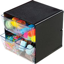 DEF350304 - Deflecto Stackable Cube Organizer