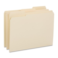 BSN16515 - Business Source 1/3-cut 1-ply Tab File Folders