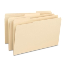 BSN16516 - Business Source 1/3-cut 1-ply Tab File Folders