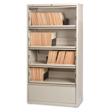 LLR43512 - Lorell Receding Lateral File with Roll Out Shelves