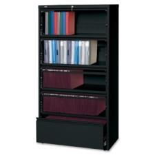 LLR43513 - Lorell Receding Lateral File with Roll Out Shelves