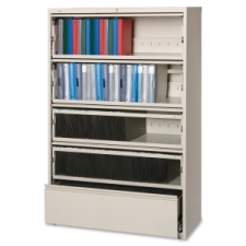 LLR43516 - Lorell Receding Lateral File with Roll Out Shelves