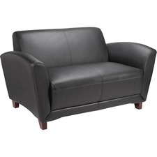 LLR68951 - Lorell Reception Seating Collection Leather Loveseat