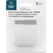 BSN37510 - Business Source Nickel Plated Magnetic Clips