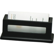 VCT11565 - Victor Midnight Black Collection Wood Business Card Holder