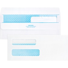 BSN04650 - Business Source Double Window No. 8-5/8 Check Envelopes