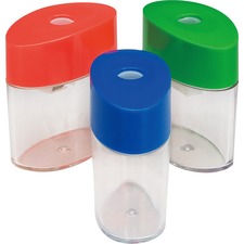 ITA42850 - Integra Assorted Color Oval Plastic Sharpeners