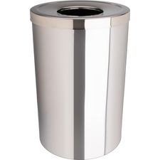 GJO58895 - Genuine Joe 30 Gal Stainless Steel Trash Receptacle
