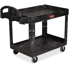 RUB452088BLA - Rubbermaid Heavy-duty Two-tiered Utility Cart