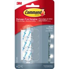 MMM17017CLRC - Command Strips Round Cord Hanging Clips