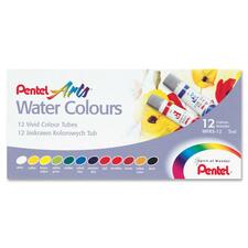 PENWFRS12 - Pentel Arts Water Colors, Set of 12