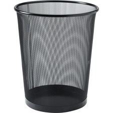 LLR52770 - Lorell Black Steel Mesh Round Waste Bin