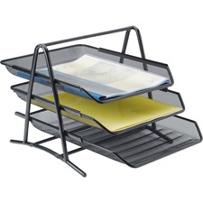 LLR90206 - Lorell Steel Mesh 3-Tier Mesh Desk Tray