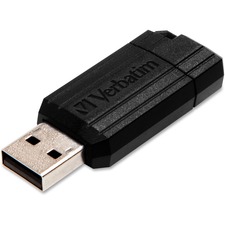 VER49062 - Verbatim 8GB Pinstripe USB Flash Drive - Black