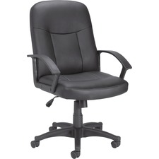 LLR84869 - Lorell Leather Managerial Mid-back Chair