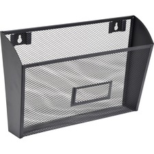 LLR84144 - Lorell Black Mesh Wire Wall Pocket
