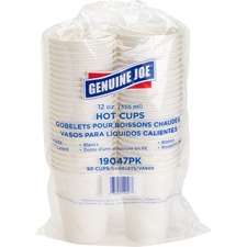 GJO19047PK - Genuine Joe Lined Disposable Hot Cups