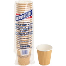 GJO11256PK - Genuine Joe Ripple Hot Cups